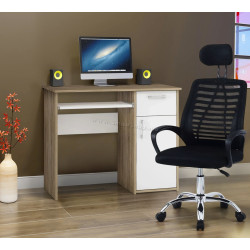 Комплект офисной мебели Magnusplus AD063 + Maja 1.2m (Black/Sonoma Oak/White)