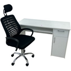 Комплект офисной мебели Magnusplus AD063 + Maja 1.2m (Black/White) Thumb