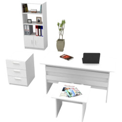 Set mobila pentru oficiu Mirage Design Vario VO11-W (White) Thumb