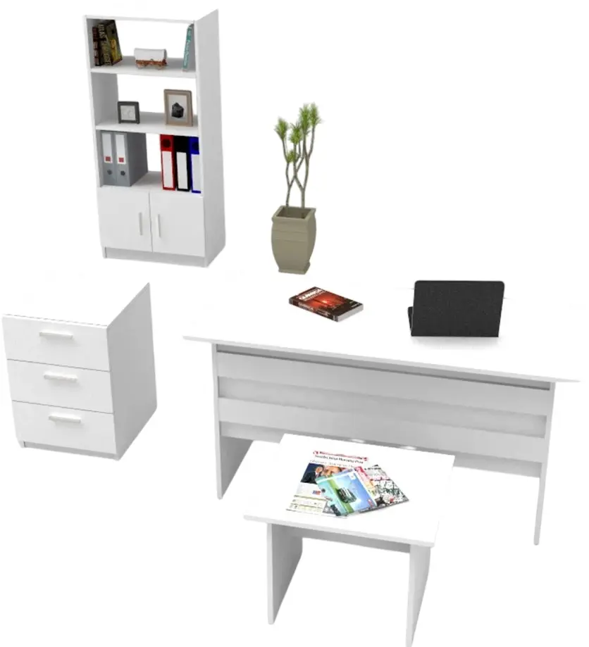 Set mobila pentru oficiu Mirage Design Vario VO11-W (White)