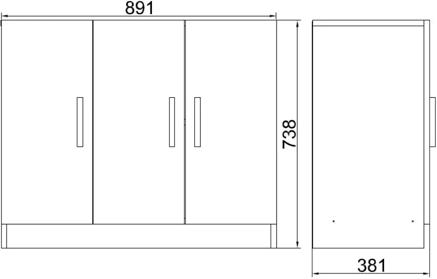 Set mobila pentru oficiu Mirage Design Vario VO12-W (White)