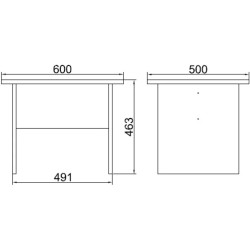 Set mobila pentru oficiu Mirage Design Vario VO13-OB (Oak/Larex Black) Thumb