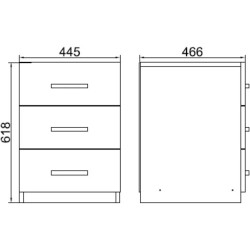 Set mobila pentru oficiu Mirage Design Vario VO13-OB (Oak/Larex Black) Thumb