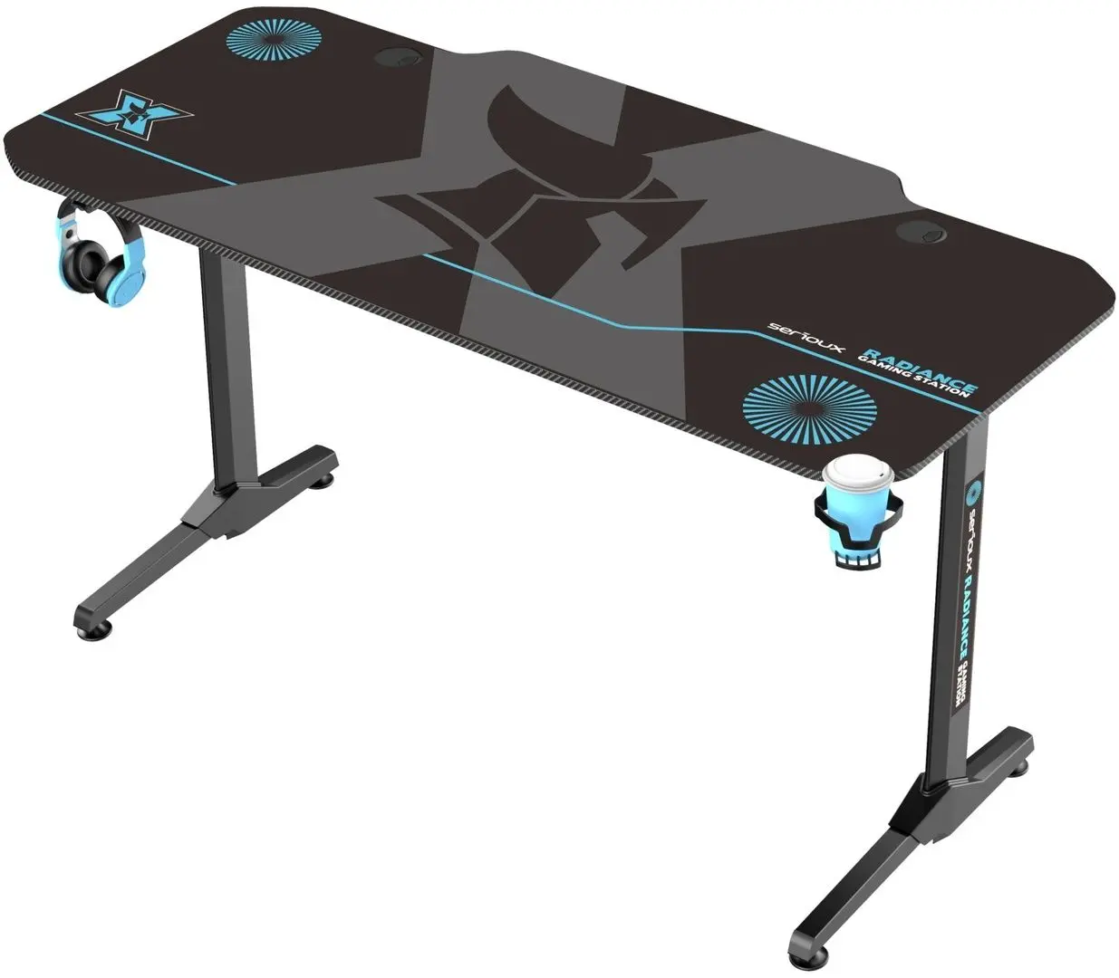 Комплект офисной мебели Serioux Radiance/Torin Txt (Black/Blue) - 3