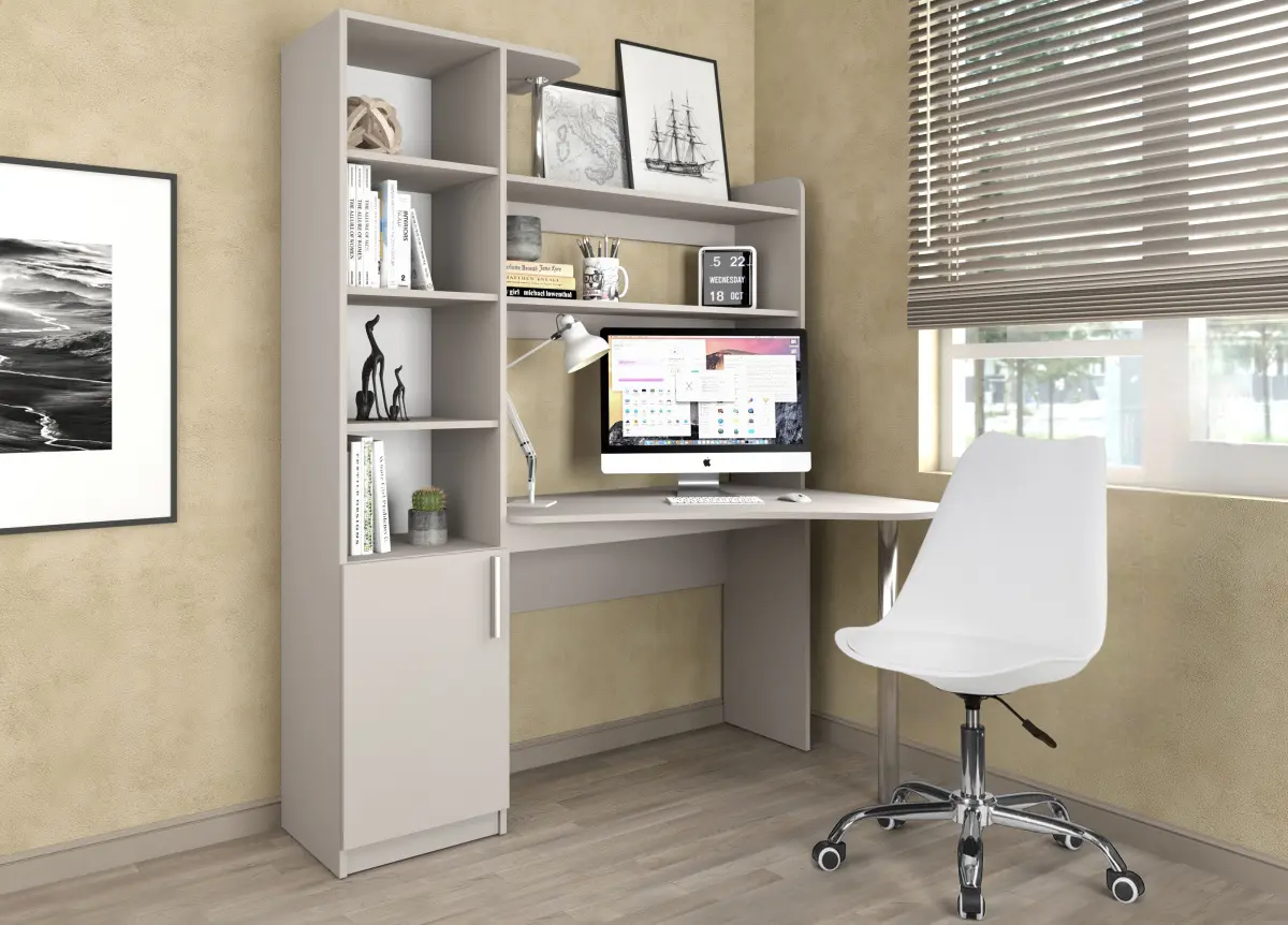 Комплект офисной мебели Yasen Kosinus Cashmere + Sunrise C-30 PP White/Chrome