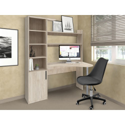 Комплект офисной мебели Yasen Kosinus Hickory Rockford Light + Sunrise C-30A PP Black