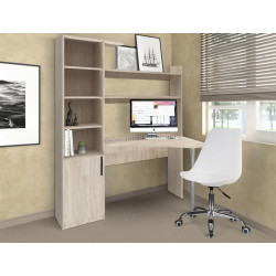 Комплект офисной мебели Yasen Kosinus Hickory Rockford Light + Sunrise C-30 PP White/Chrome