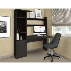 Комплект офисной мебели Yasen Kosinus Wenge Louisiana + Sunrise C-30A PP Black
