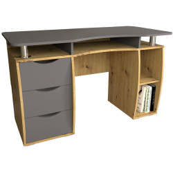 Set mobila pentru oficiu Yasen Smart New Artisan Oak/Graphite Grey + Sunrise C-30 PP White/Chrome Thumb