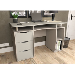 Set mobila pentru oficiu Yasen Smart New Cashmere/Grey Lava + Sunrise C-30 PP White/Chrome Thumb