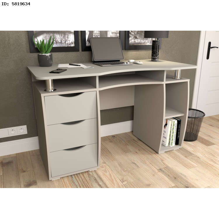 Set mobila pentru oficiu Yasen Smart New Cashmere/Grey Lava + Sunrise C-30 PP White/Chrome