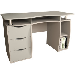 Set mobila pentru oficiu Yasen Smart New Cashmere/Grey Lava + Sunrise C-30 PP White/Chrome Thumb