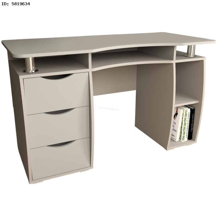 Set mobila pentru oficiu Yasen Smart New Cashmere/Grey Lava + Sunrise C-30 PP White/Chrome