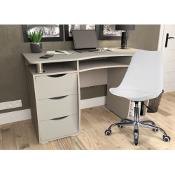 Комплект офисной мебели Yasen Smart New Cashmere/Grey Lava + Sunrise C-30 PP White/Chrome