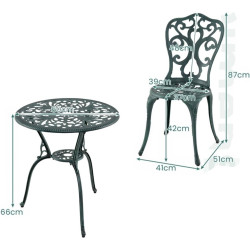 Set mobilier de gradina Costway NP12423GN (Green) Thumb