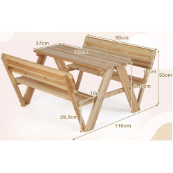Set mobilier de gradina Costway NP12685NA (Natural) Thumb