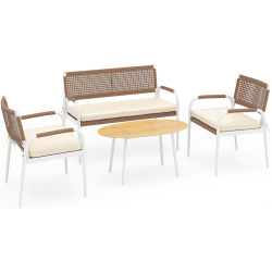 Set mobilier de gradina Costway NP12756BE (Brown/White) Thumb