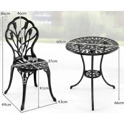Set mobilier de gradina Costway NP12853BK (Black) Thumb