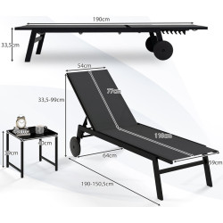 Комплект садовой мебели Costway NP12861GR (Black/Gray) Thumb