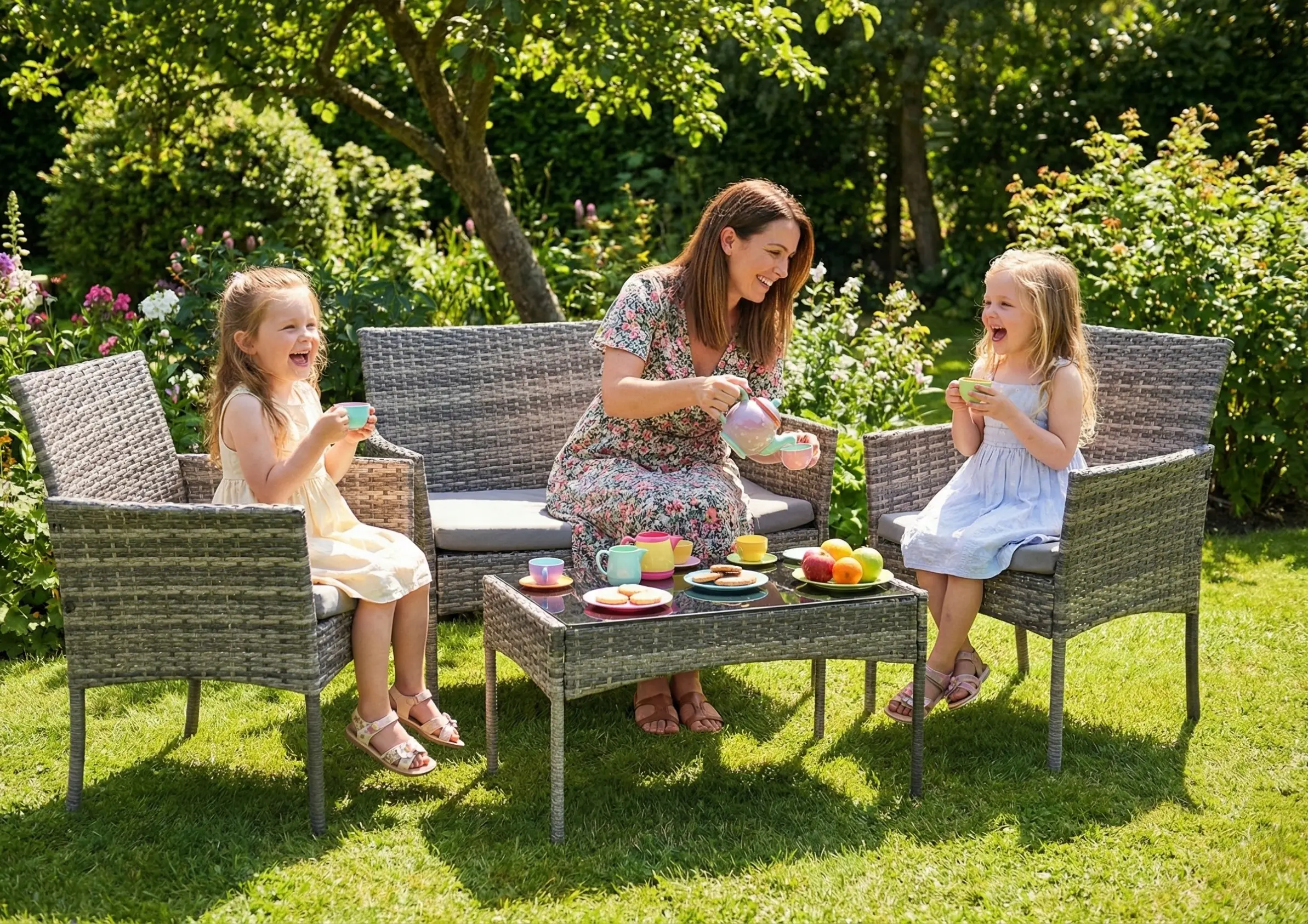 Set mobilier de gradina Funfit Garden 4472 (Grey) - 9