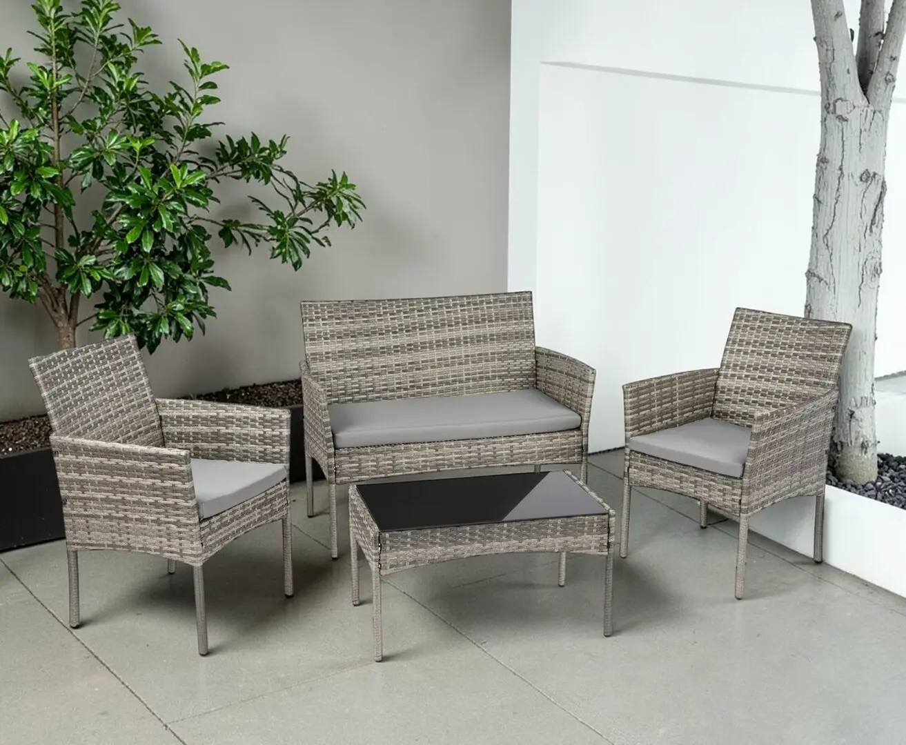 Set mobilier de gradina Funfit Garden 4472 (Grey)