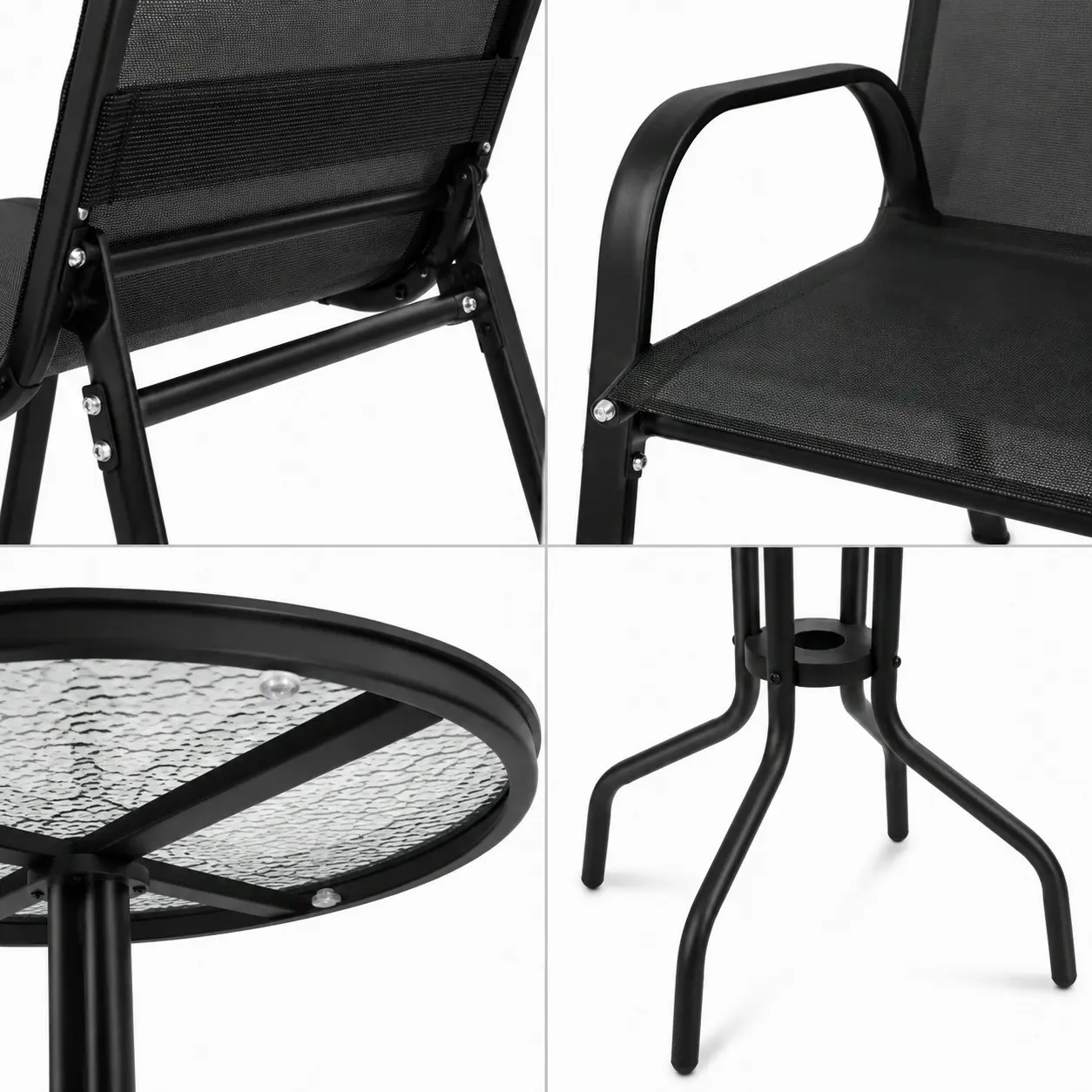Set mobilier de gradina FunFit Garden 4877 (Black) - 3
