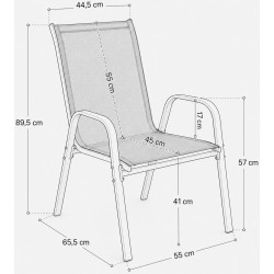 Set mobilier de gradina FunFit Garden 4877 (Black) Thumb