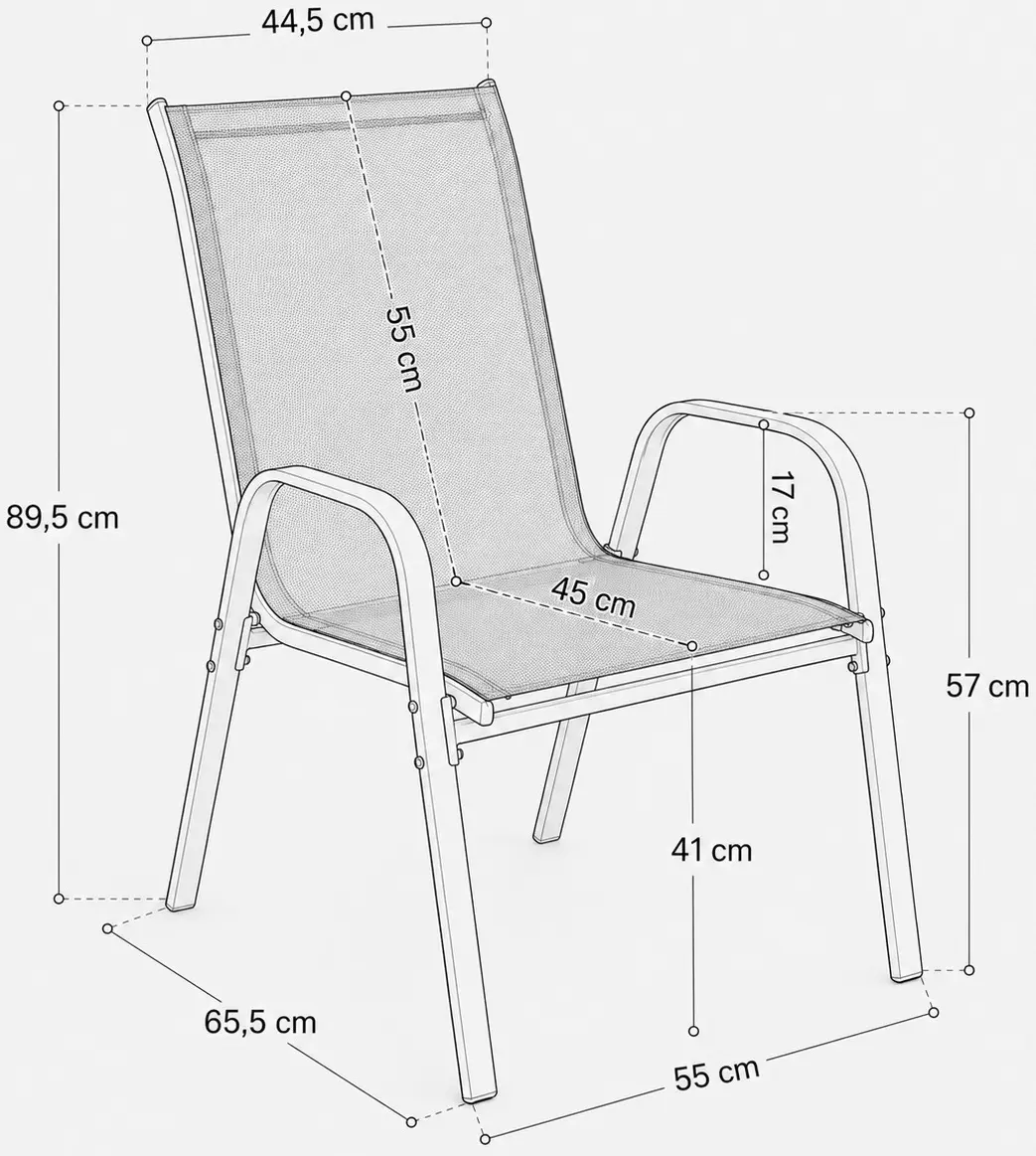 Set mobilier de gradina FunFit Garden 4877 (Black) - 6