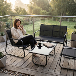 Set mobilier de gradina FunFit Garden 4878 (Black) Thumb