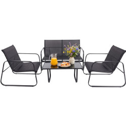 Set mobilier de gradina FunFit Garden 4878 (Black) Thumb