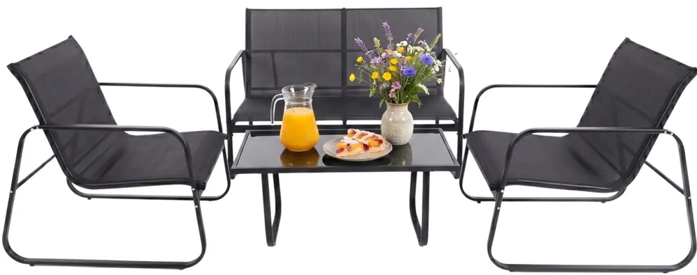 Set mobilier de gradina FunFit Garden 4878 (Black) - 4
