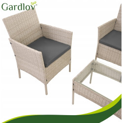 Set mobilier de gradina Gardlov 26909 (Beige/Grey) Thumb