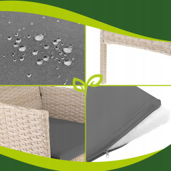 Set mobilier de gradina Gardlov 26909 (Beige/Grey) Thumb