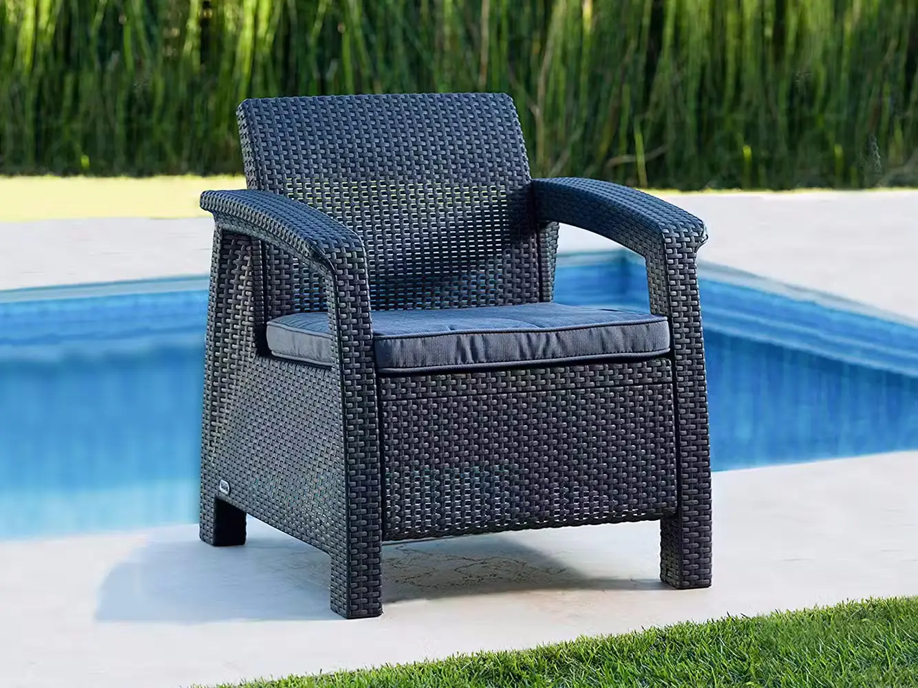 Set mobilier de gradina Heniver Novara 1+1+T (Anthracite) - 3