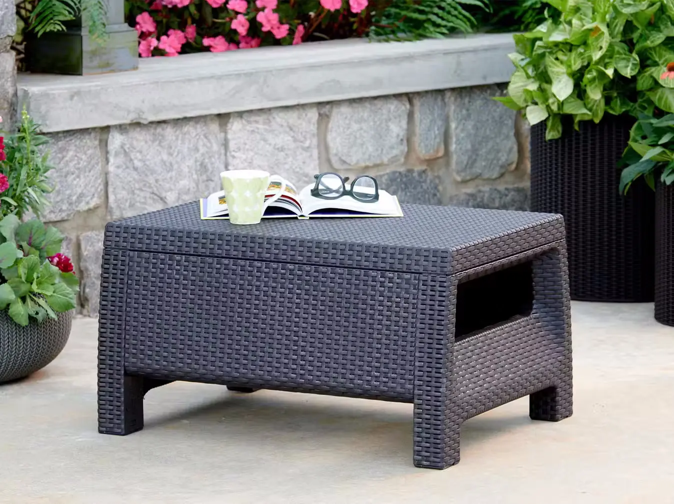 Set mobilier de gradina Heniver Novara 1+1+T (Anthracite) - 4