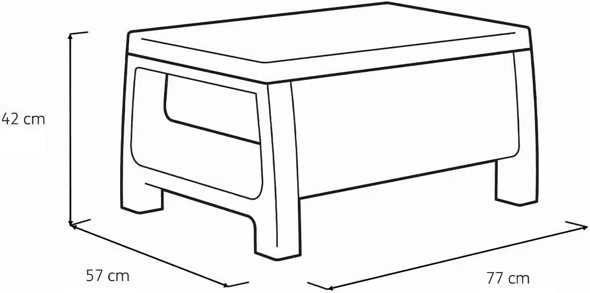 Set mobilier de gradina Heniver Novara 1+1+T (Anthracite) - 6