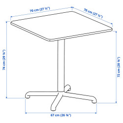 Set mobilier de gradina Ikea Visingso 1+2 (Verde inchis) Thumb