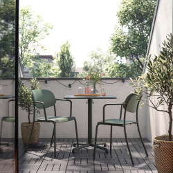 Set mobilier de gradina Ikea Visingso 1+2 (Verde inchis) Thumb