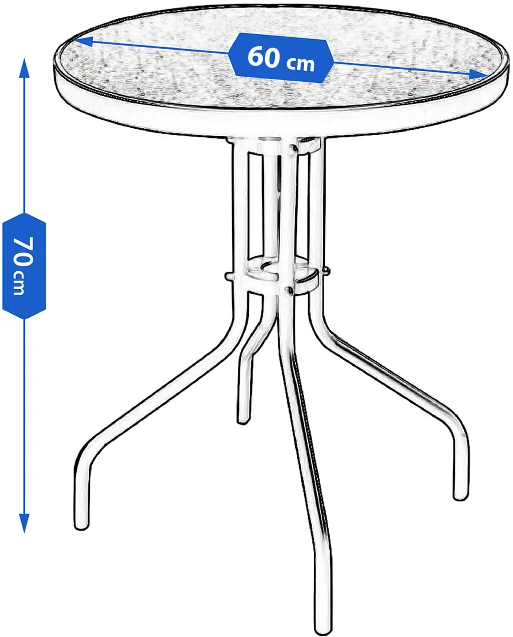 Set mobilier de gradina Jumi Fiesta OM-967960 (Black) - 5