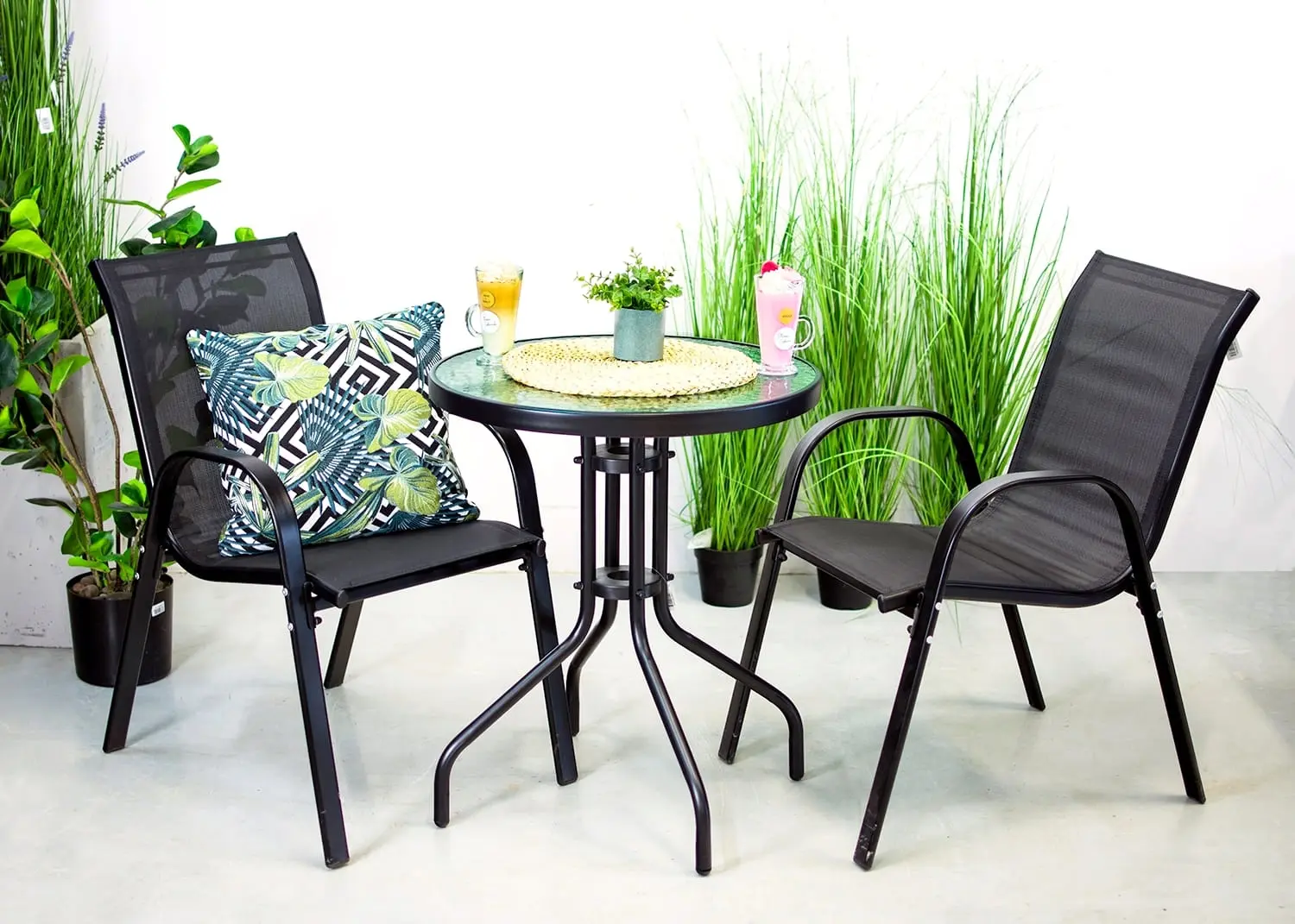 Set mobilier de gradina Jumi Fiesta OM-967960 (Black)