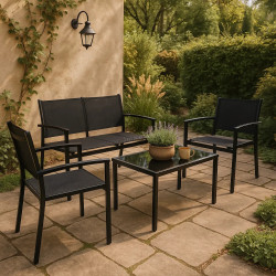 Set mobilier de gradina Jumi OM-259027 (Black)