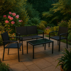 Set mobilier de gradina Jumi OM-259027 (Black) Thumb