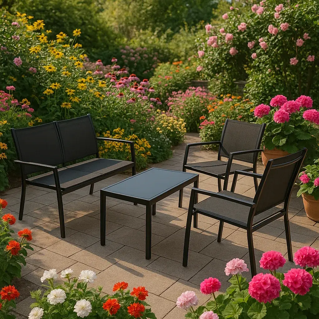 Set mobilier de gradina Jumi OM-259027 (Black) - 7