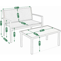 Set mobilier de gradina Jumi OM-259027 (Black) Thumb