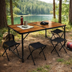 Set mobilier de gradina Jumi OM-281813 (Brown/Black)