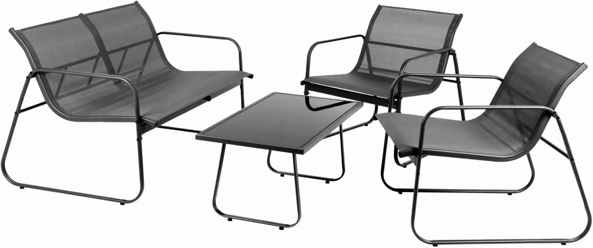Set mobilier de gradina Jumi OM-319059 (Anthracite/Black) - 3