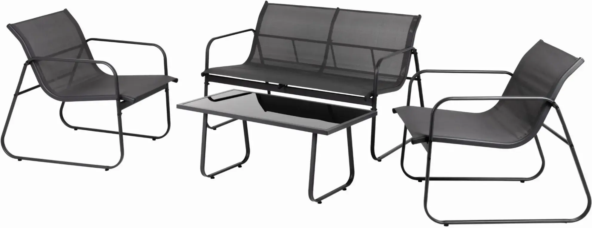 Set mobilier de gradina Jumi OM-319059 (Anthracite/Black) - 4