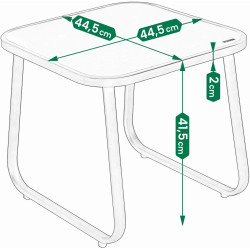 Set mobilier de gradina Jumi OM-357860 (Black) Thumb