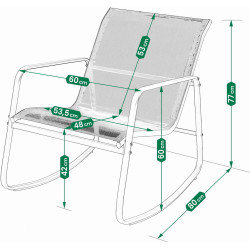 Set mobilier de gradina Jumi OM-357860 (Black) Thumb