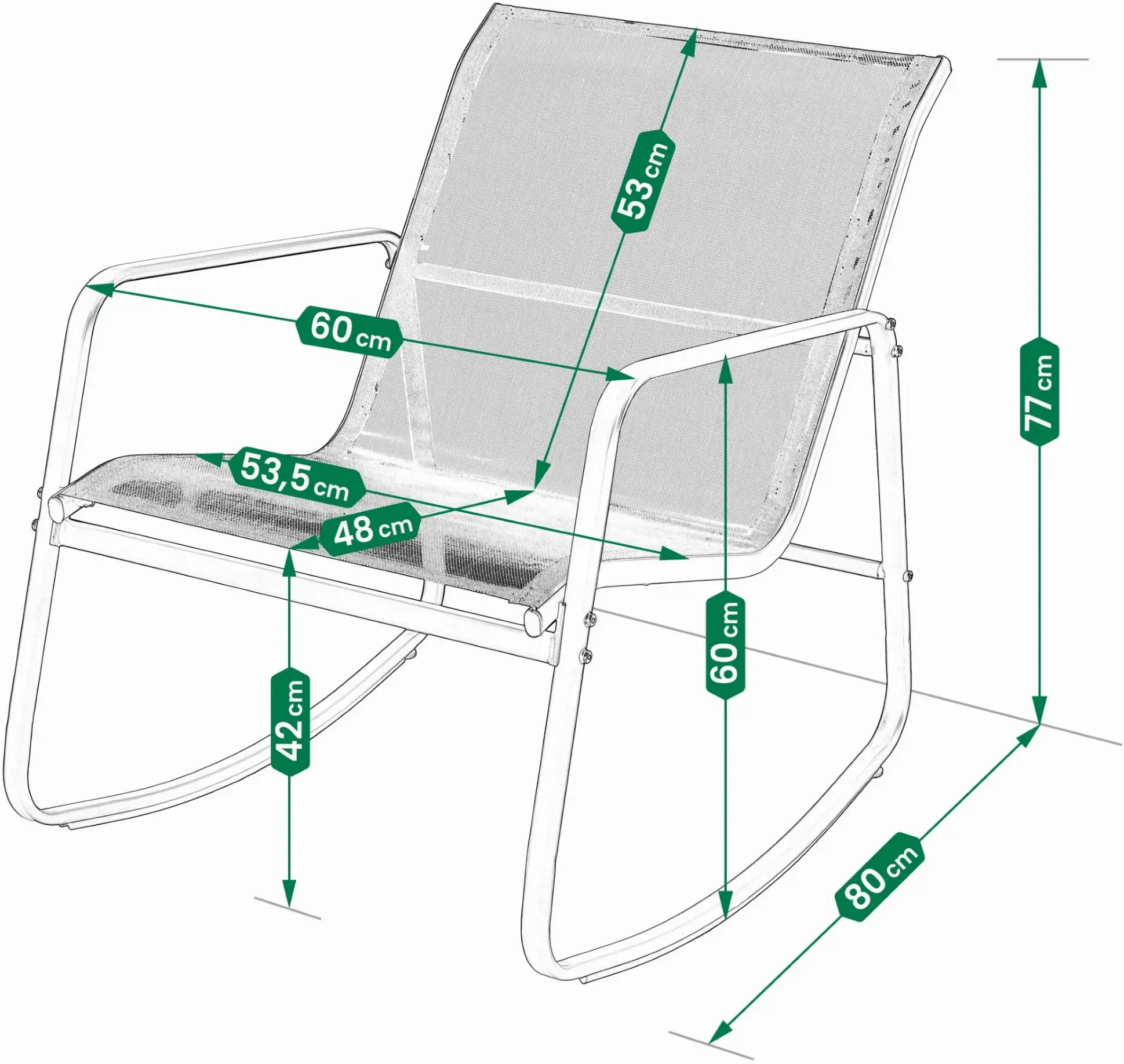 Set mobilier de gradina Jumi OM-357860 (Black) - 10